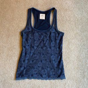 Hollister Navy Lace Tank